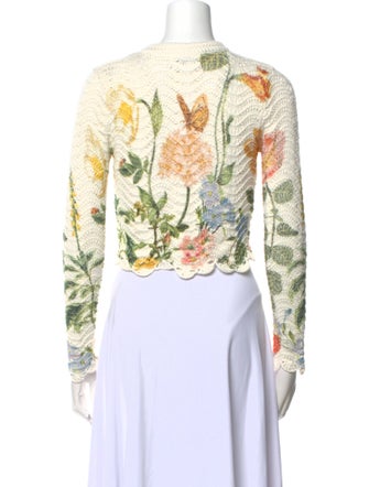 Cara Cara Floral Print Crew Neck Sweater