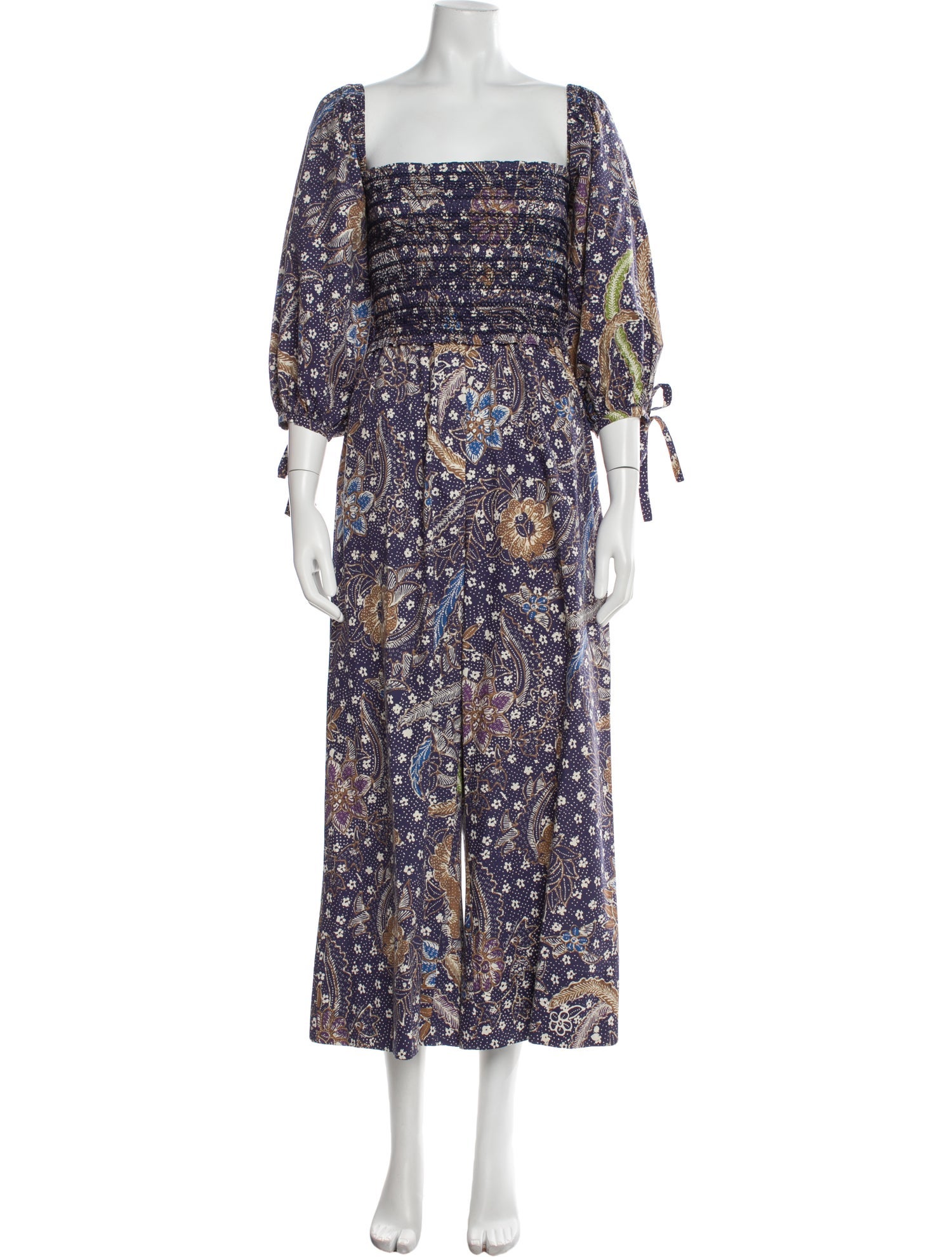 Cara Cara Printed Square Neckline Jumpsuit