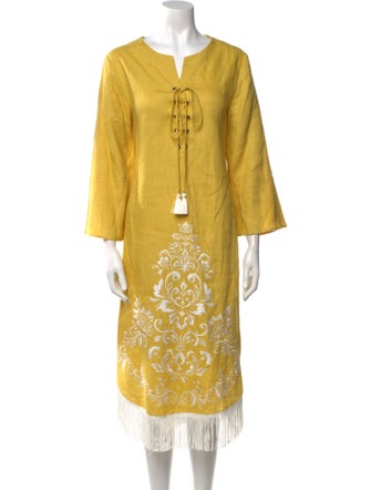 Cara Cara Linen Midi Length Dress