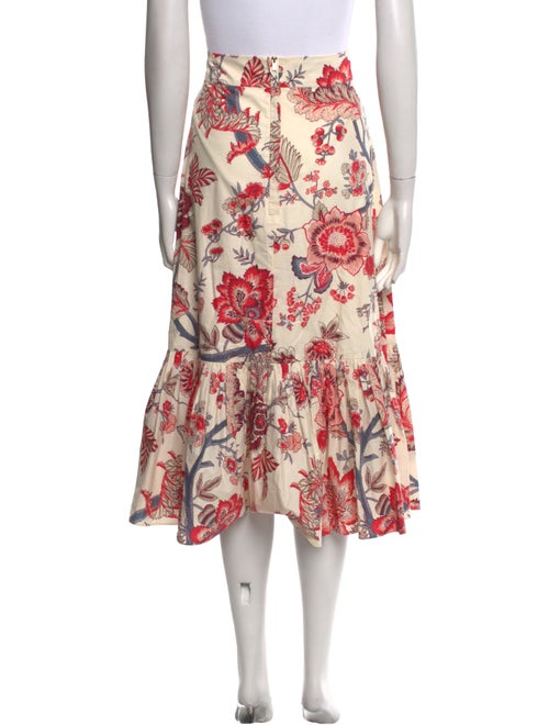 Cara Cara Floral Print Midi Length Skirt