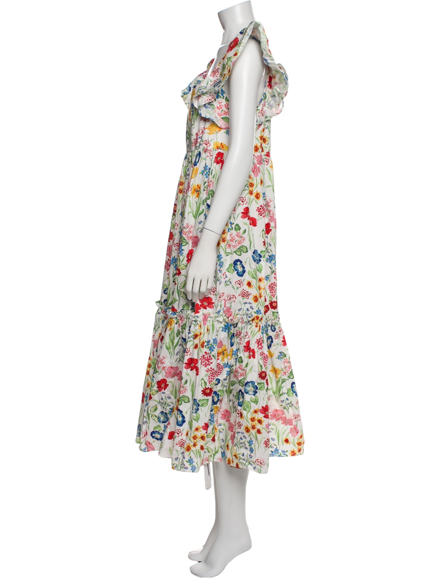 Cara Cara Floral Print Midi Length Dress