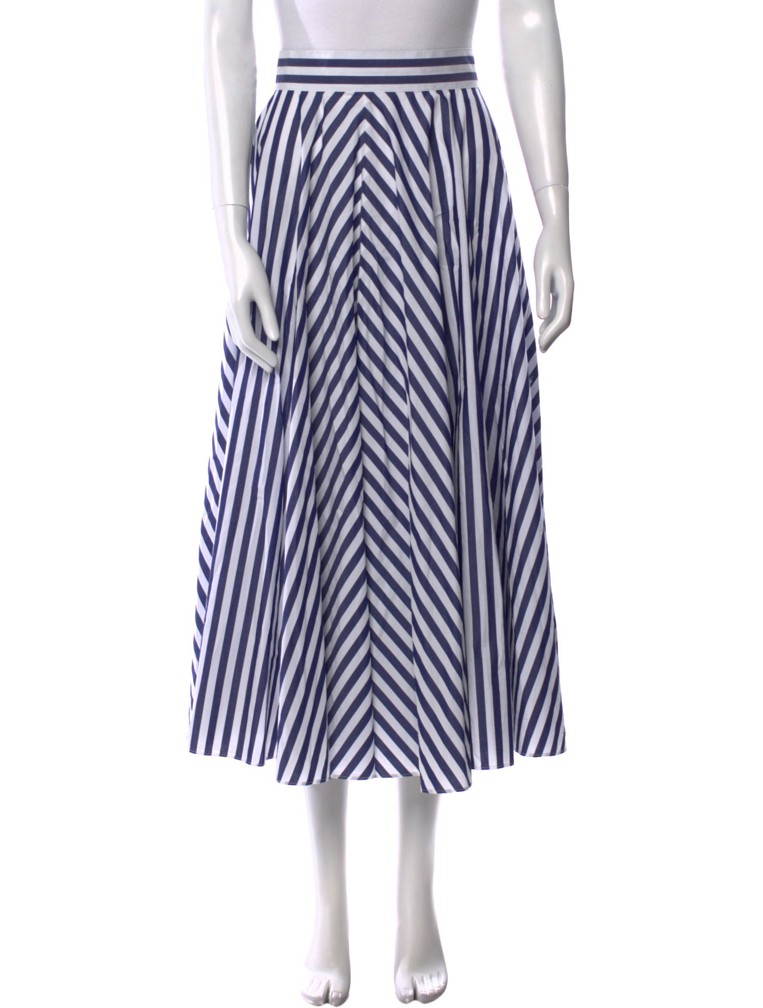 Cara Cara Striped Midi Length Skirt