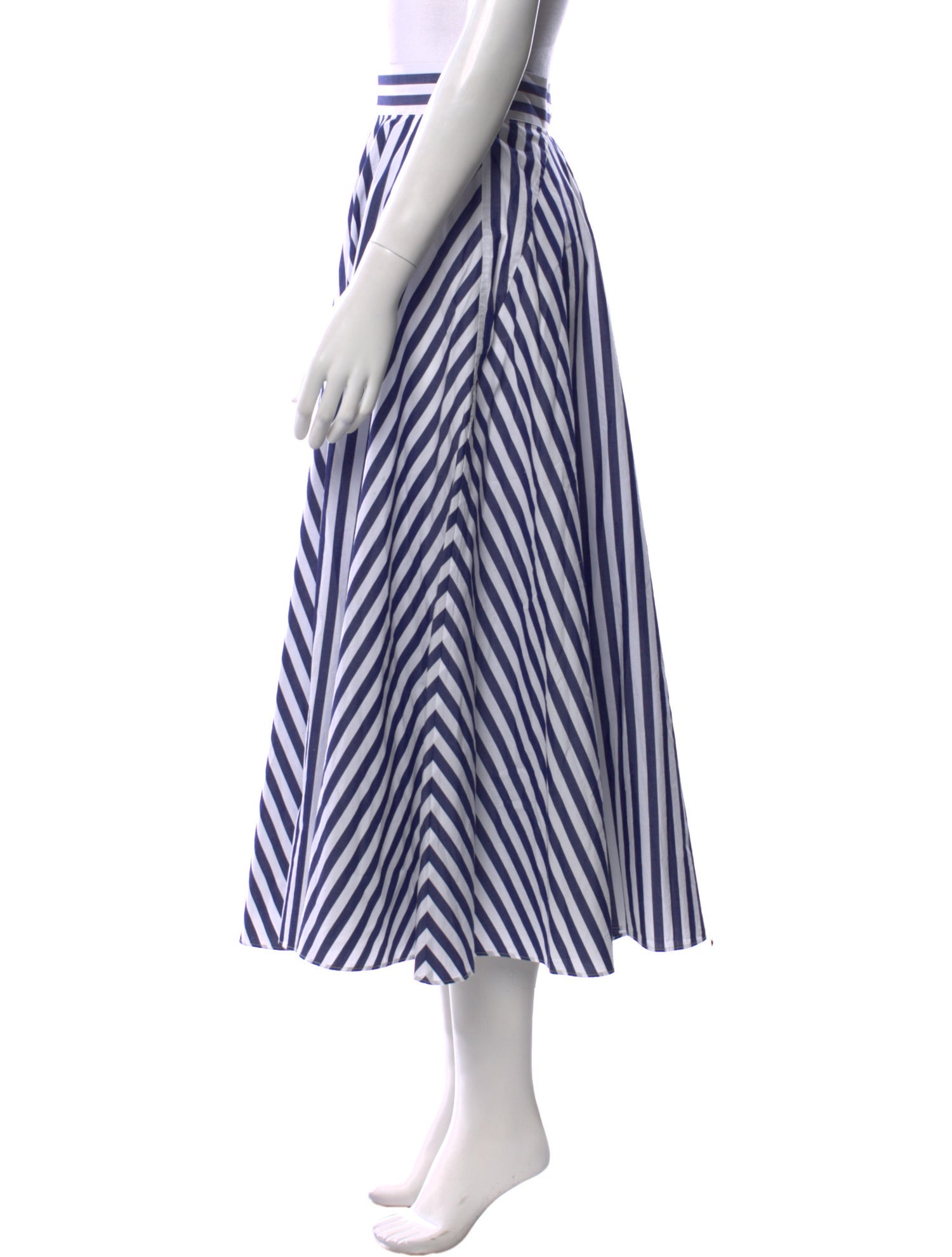 Cara Cara Striped Midi Length Skirt