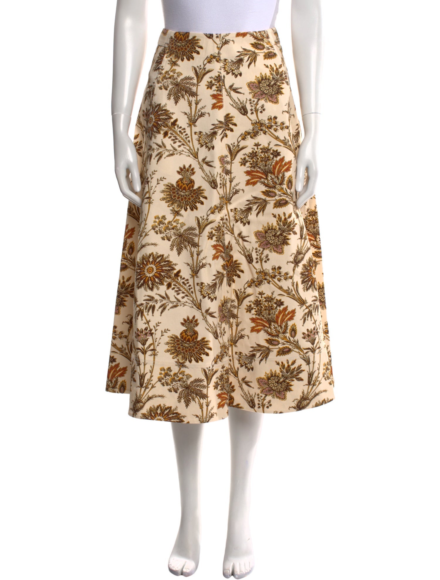 Cara Cara Floral Print Midi Length Skirt w/ Tags