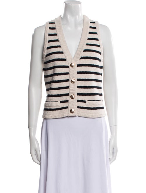 Cara Cara Striped V-Neck Crop Top