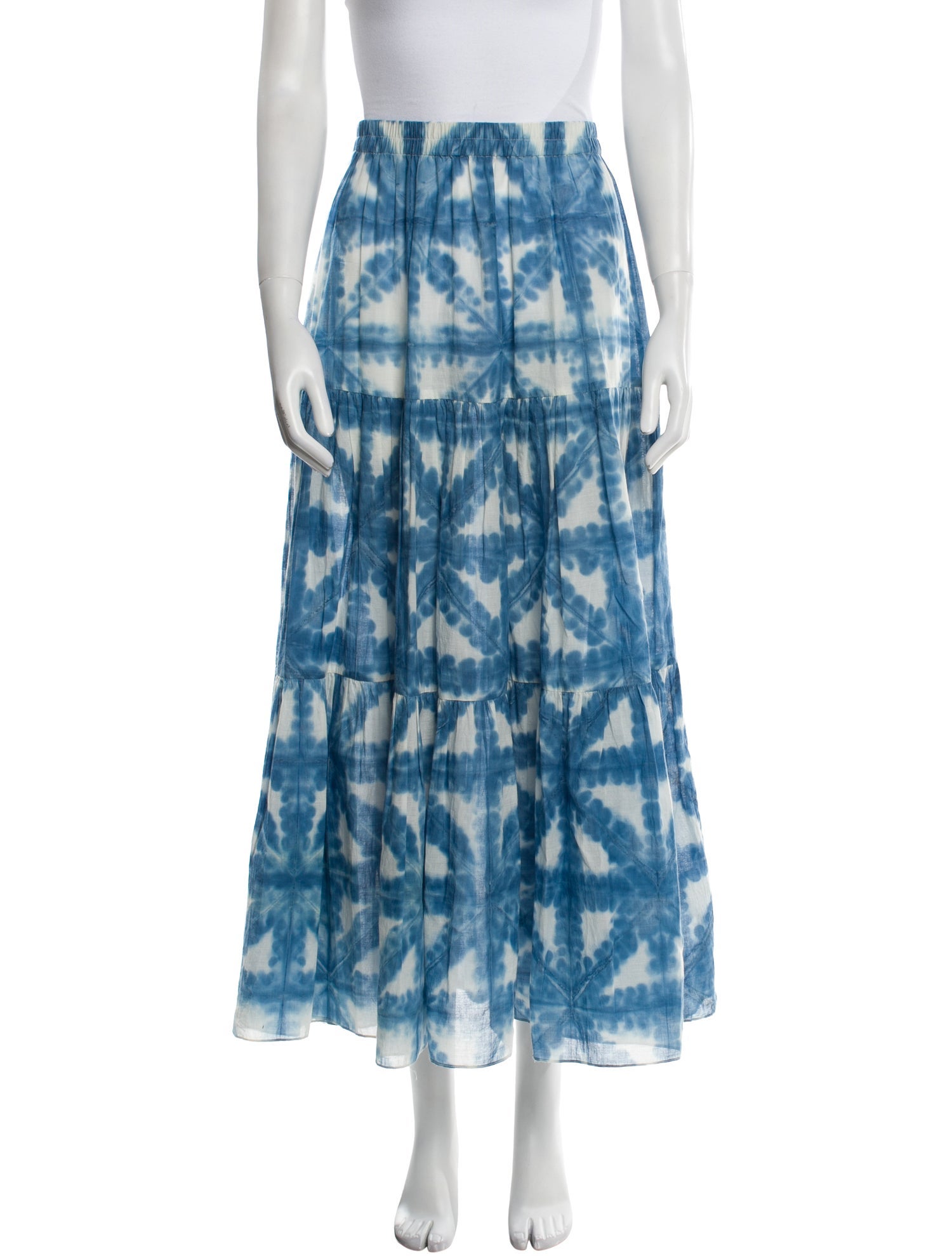 Cara Cara Tie-Dye Print Midi Length Skirt