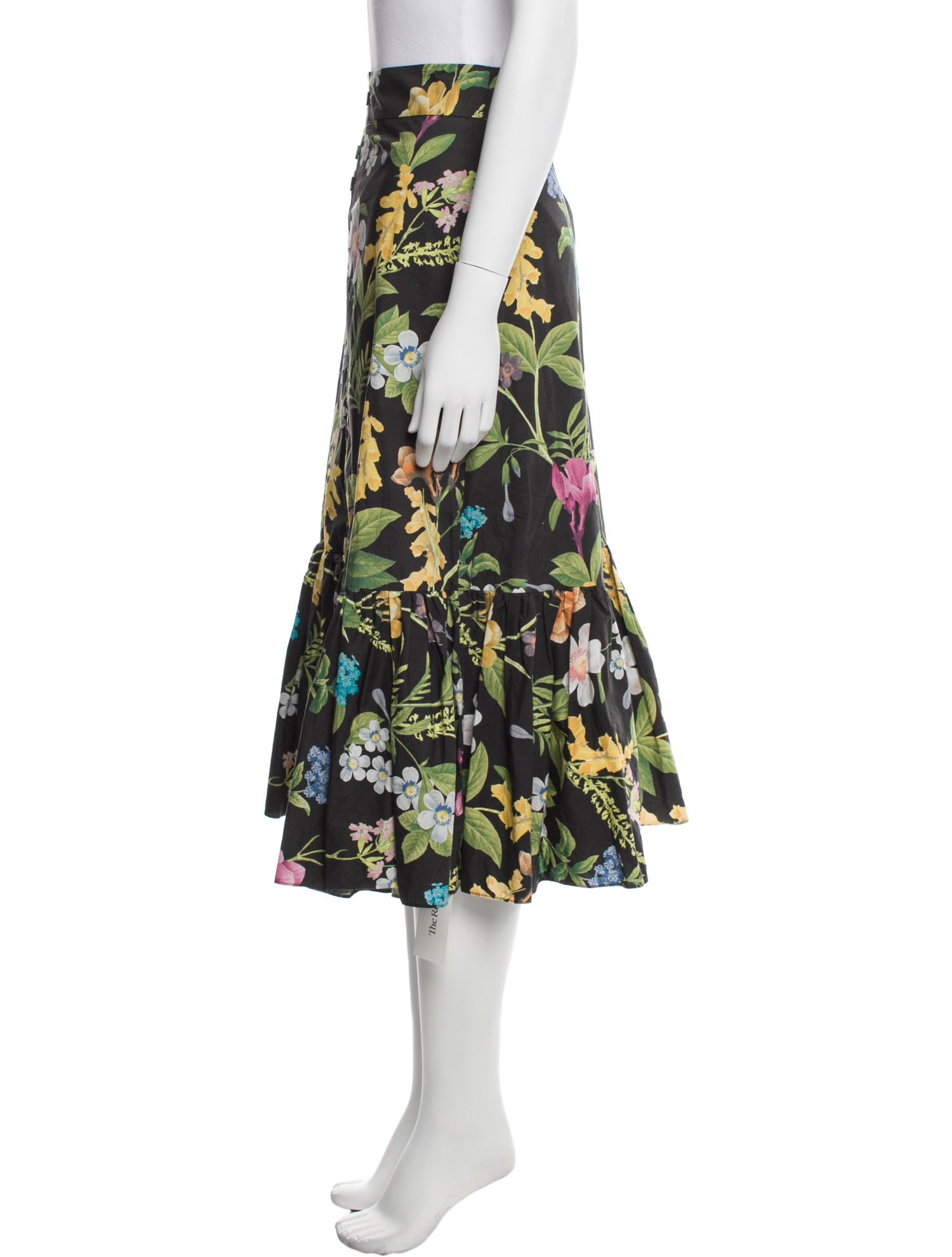 Cara Cara Floral Print Midi Length Skirt