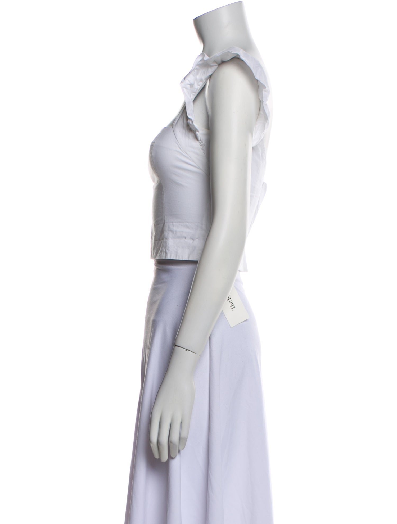 Cara Cara Square Neckline Short Sleeve Crop Top