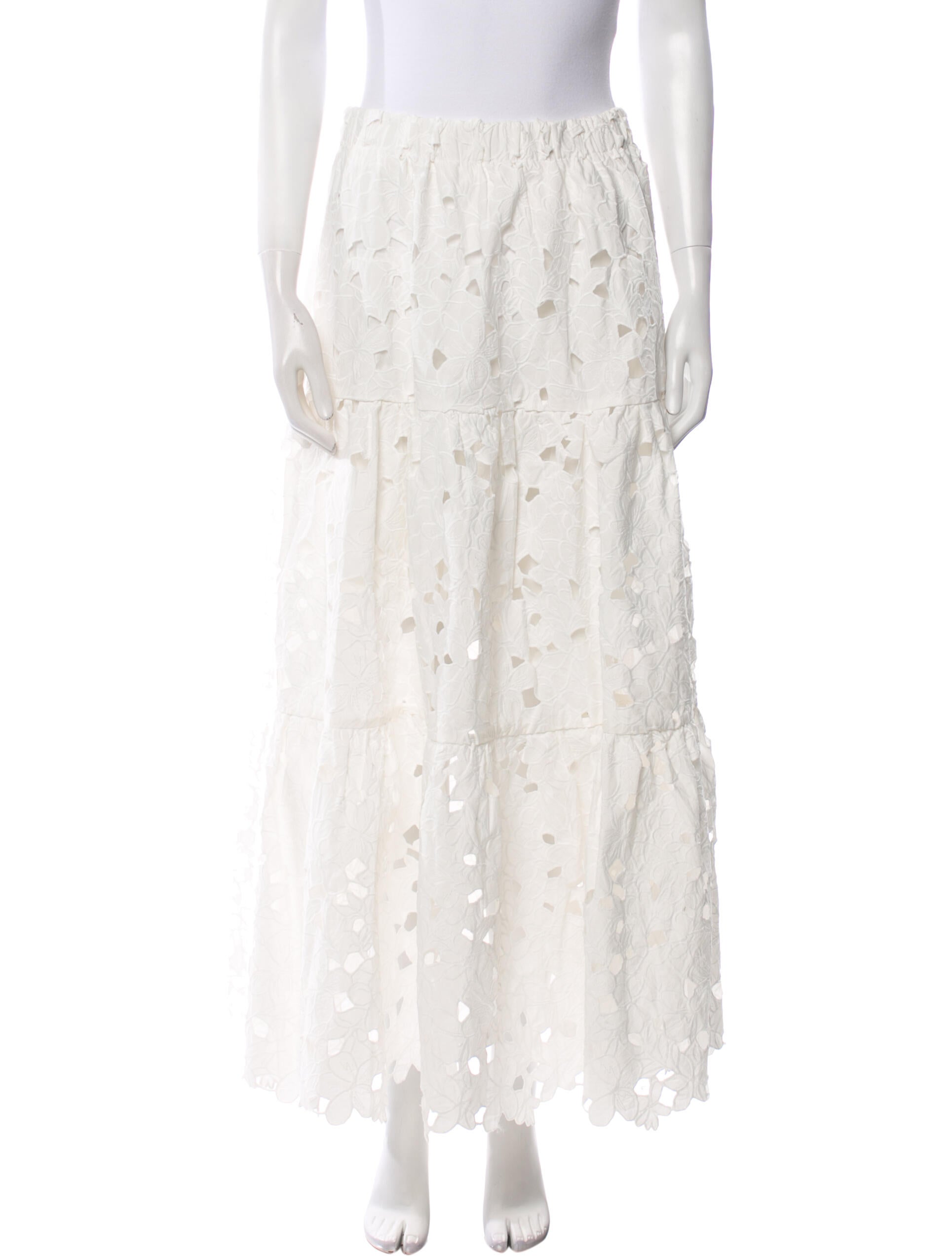 Cara Cara Floral Print Midi Length Skirt