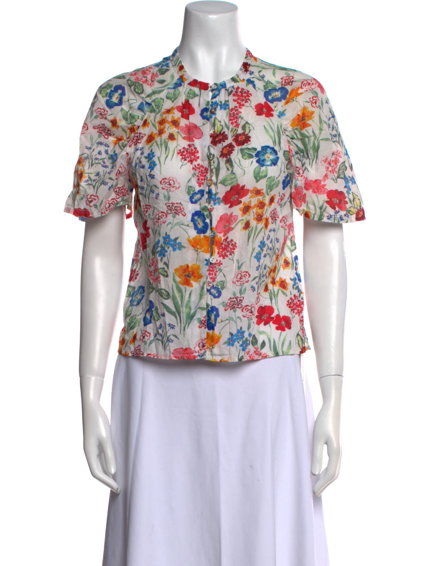 Cara Cara Floral Print Crew Neck Top
