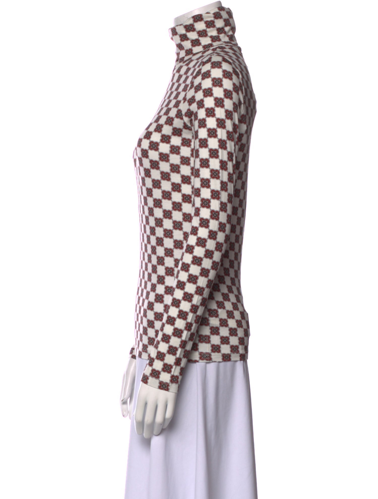 Cara Cara Printed Turtleneck Blouse w/ Tags