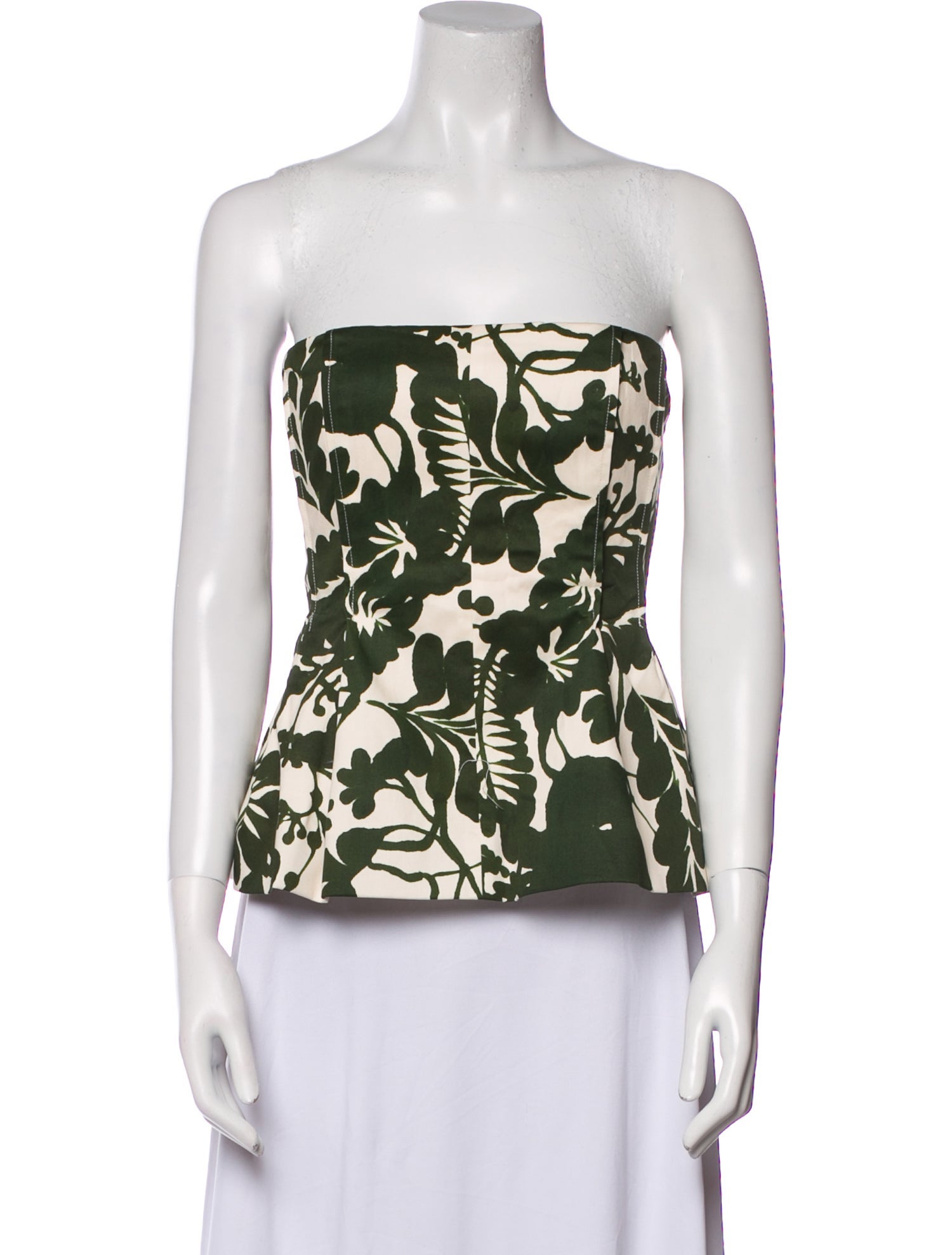 Cara Cara Floral Print Strapless Top