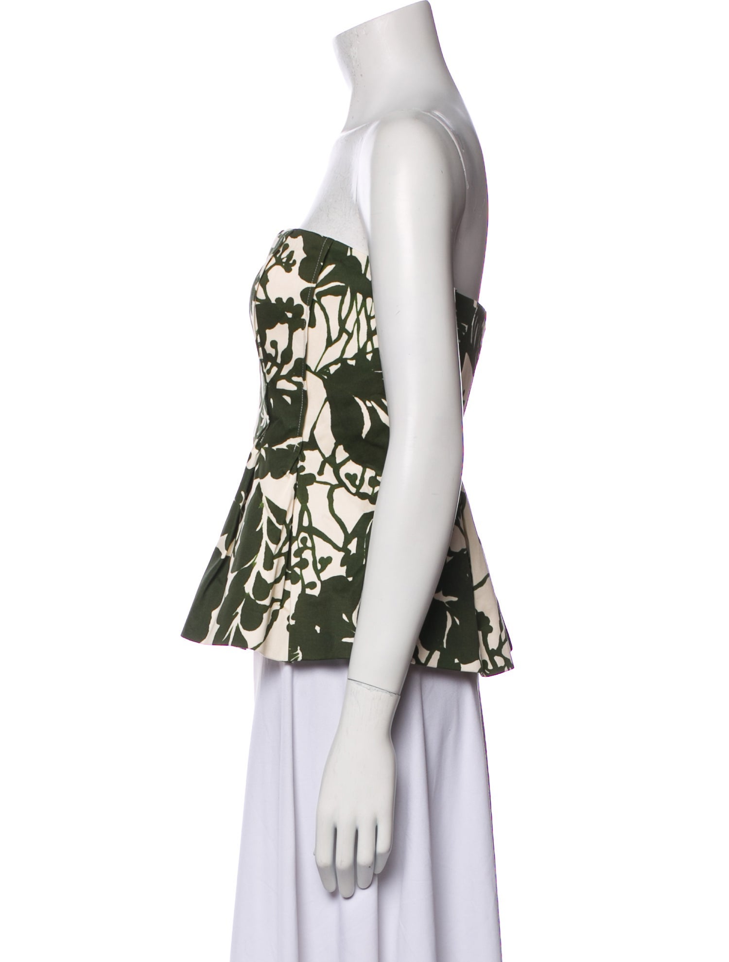 Cara Cara Floral Print Strapless Top