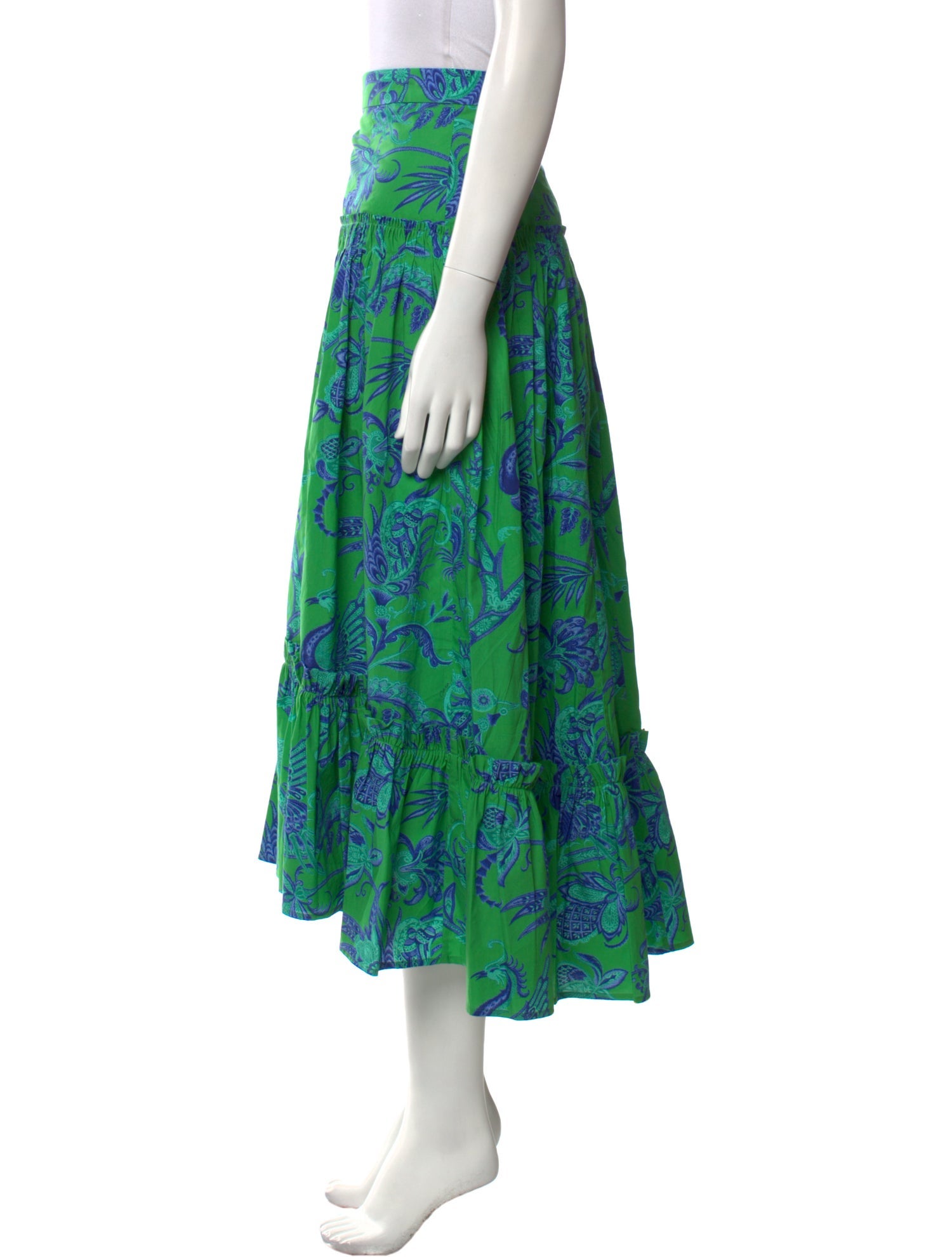 Cara Cara Floral Print Midi Length Skirt