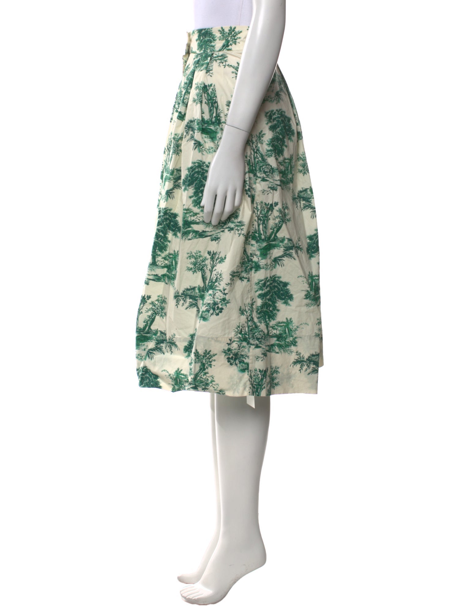 Cara Cara Floral Print Knee-Length Skirt