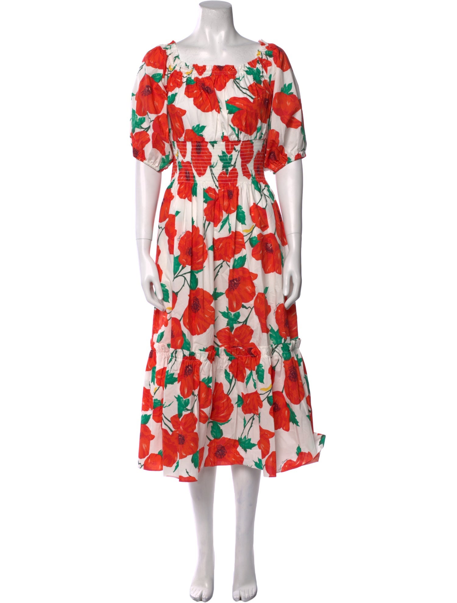 Cara Cara Floral Print Midi Length Dress