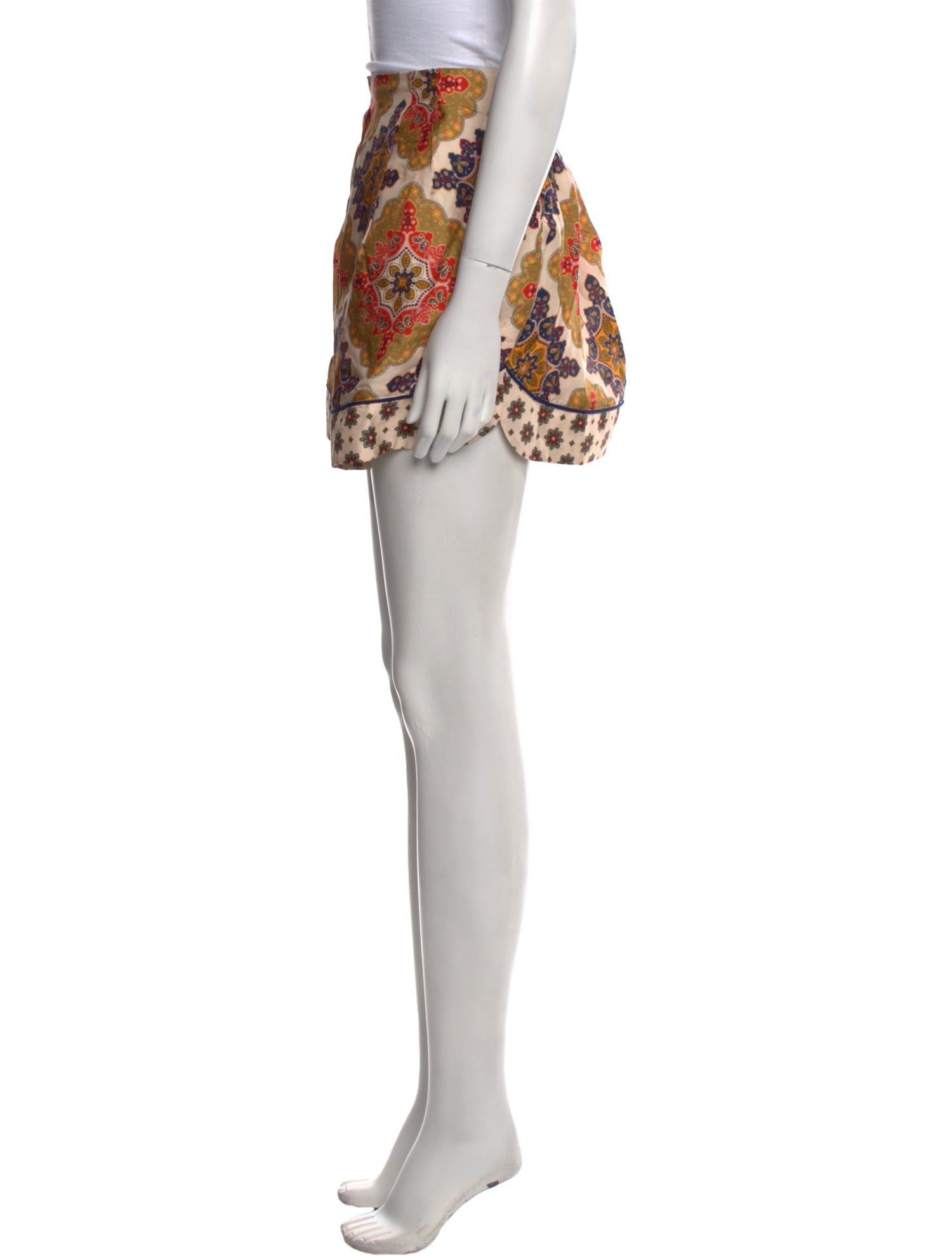 Cara Cara Paisley Print Mini Shorts