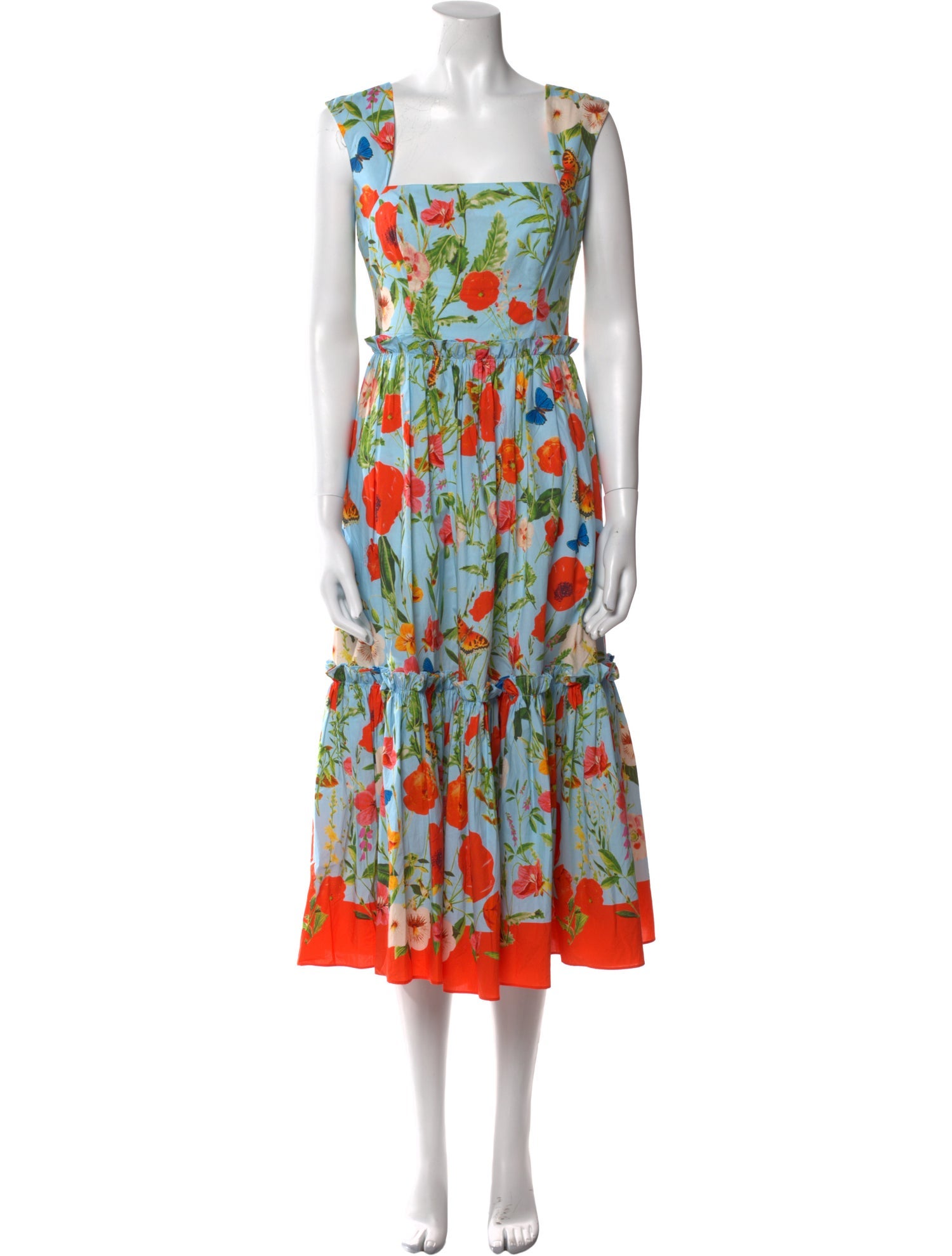 Cara Cara Floral Print Midi Length Dress