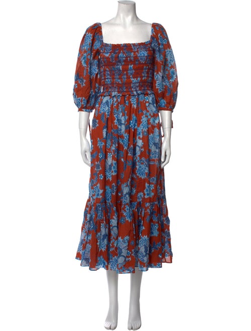 Cara Cara Floral Print Midi Length Dress