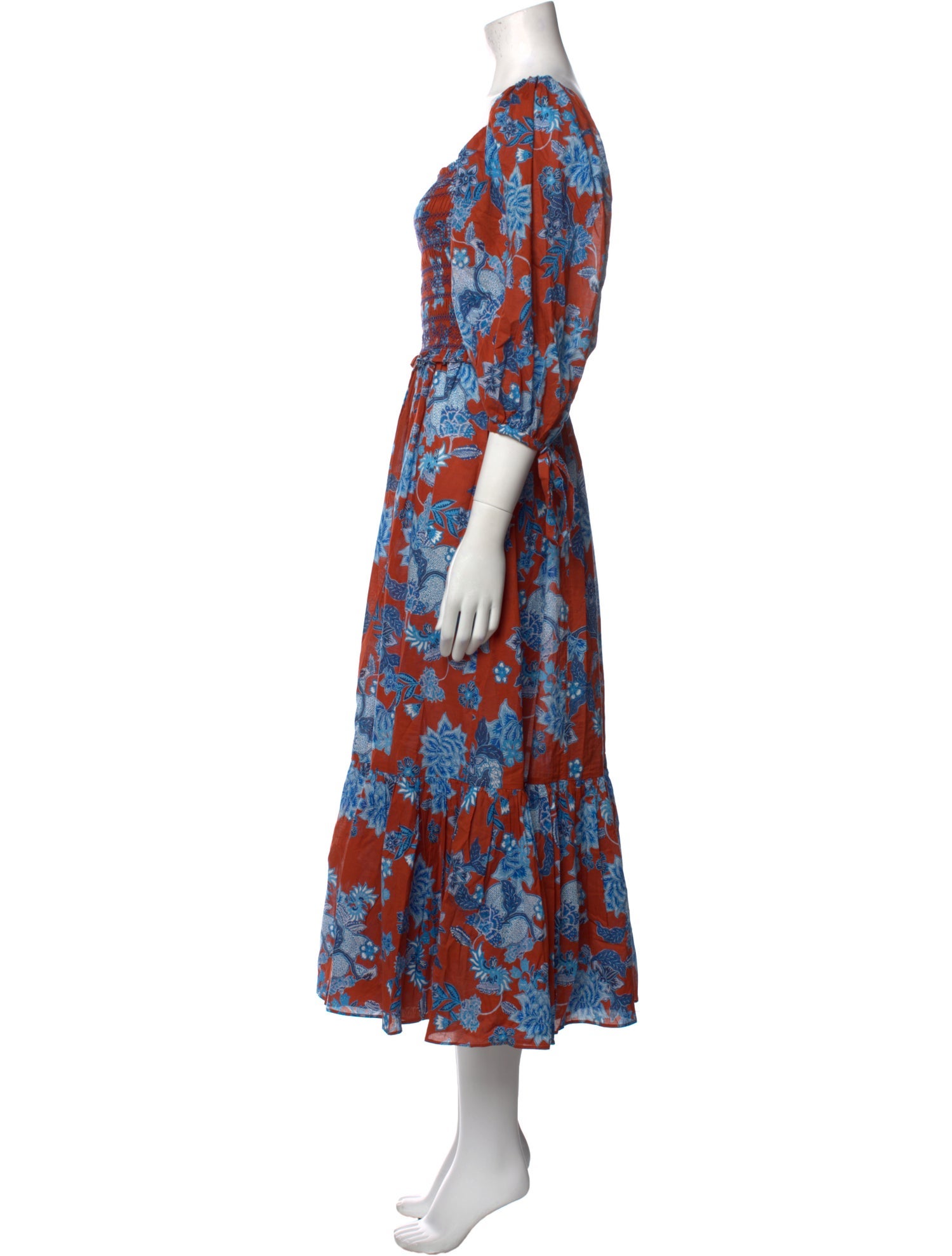 Cara Cara Floral Print Midi Length Dress