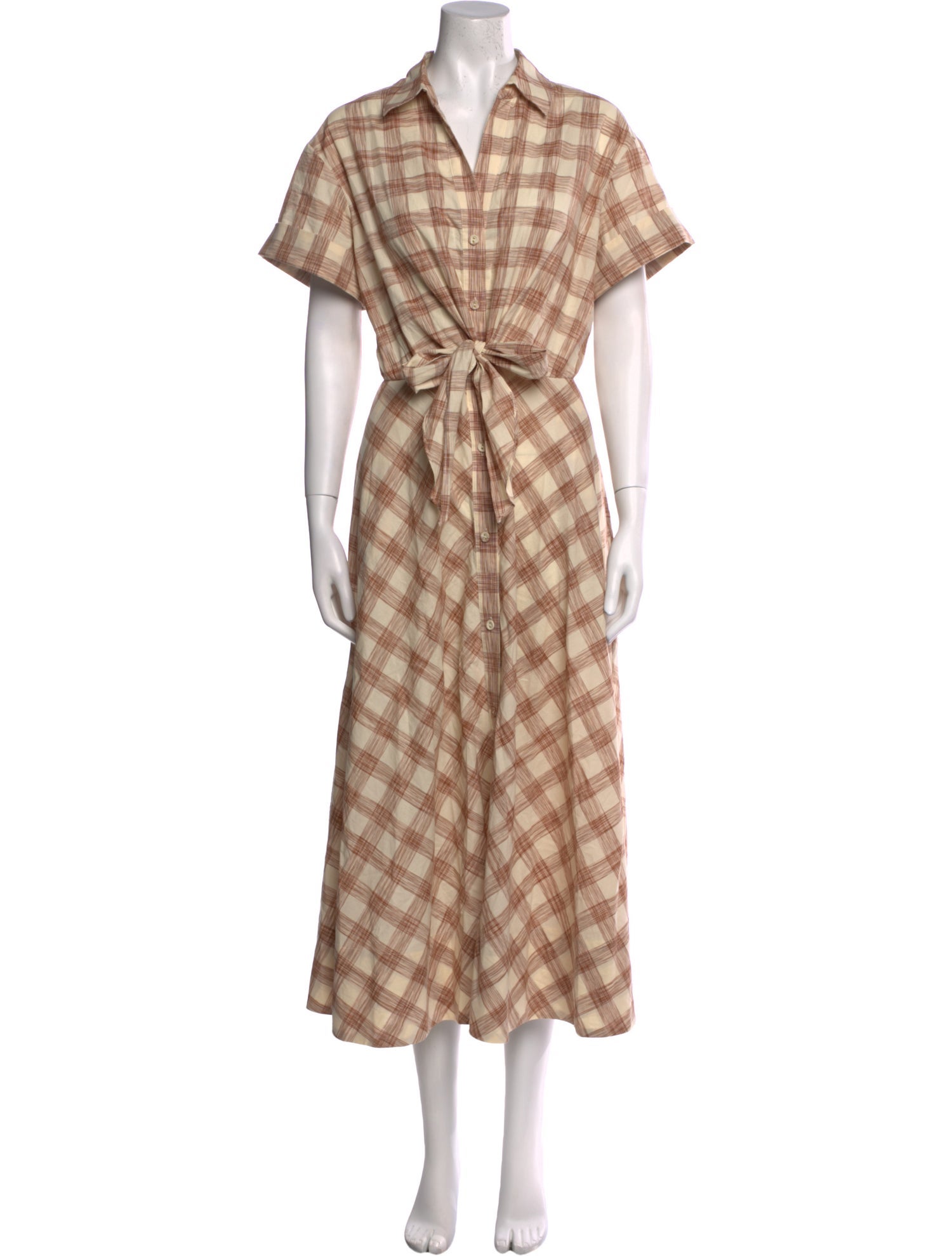 Cara Cara Plaid Print Long Dress