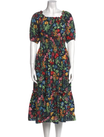 Cara Cara Floral Print Midi Length Dress