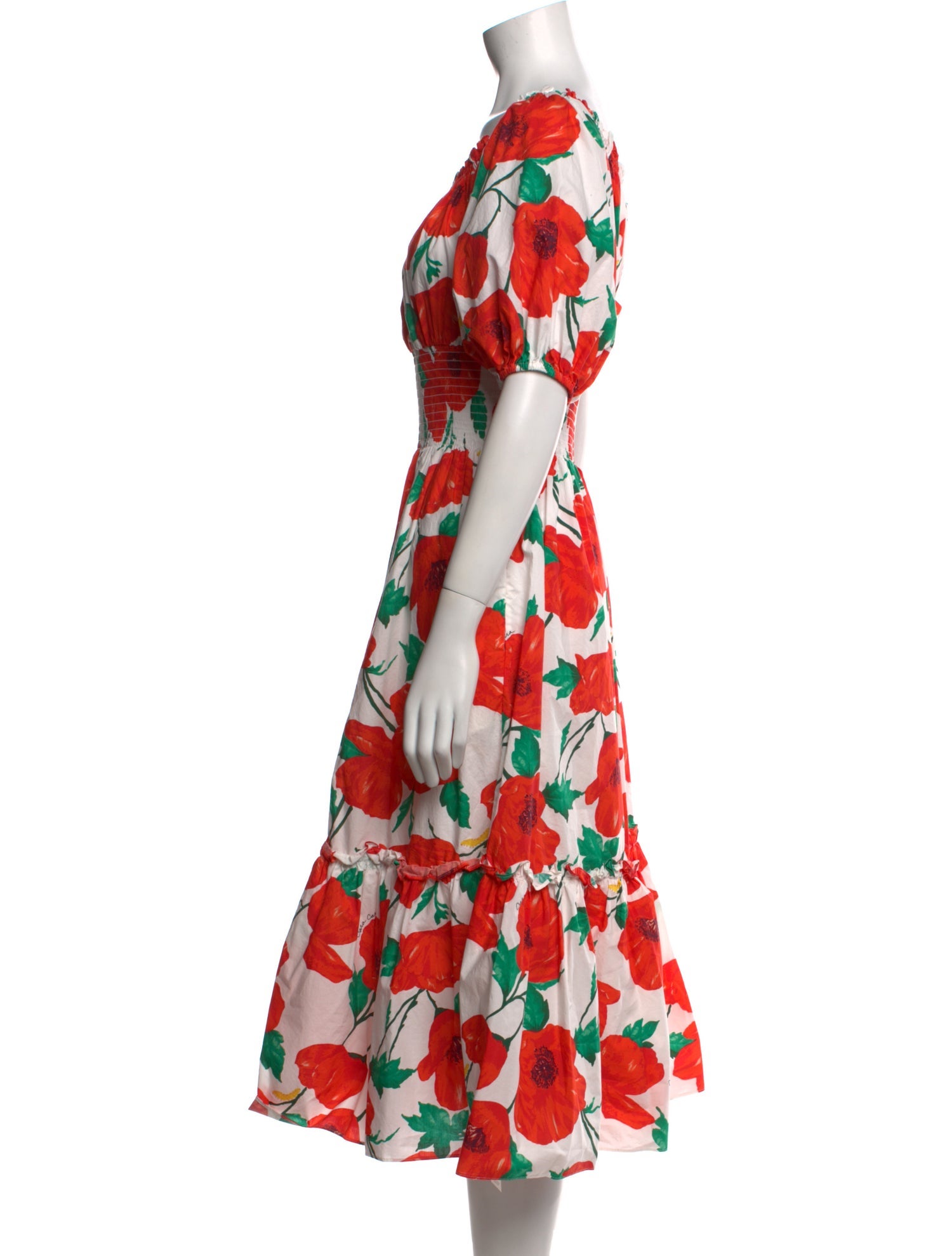 Cara Cara Floral Print Midi Length Dress