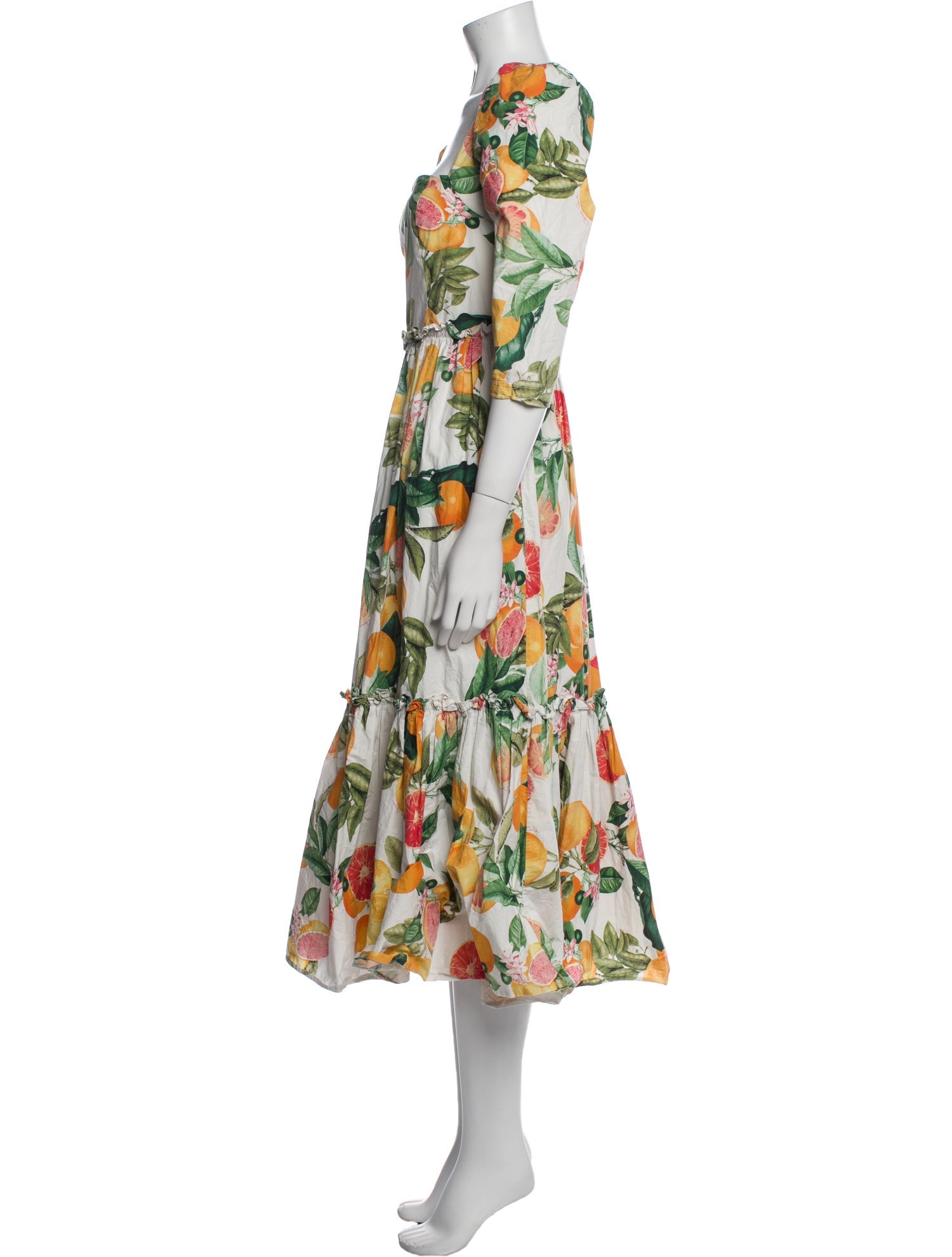 Cara Cara Floral Print Midi Length Dress