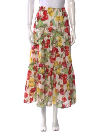 Cara Cara Floral Print Midi Length Skirt