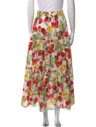 Cara Cara Floral Print Midi Length Skirt