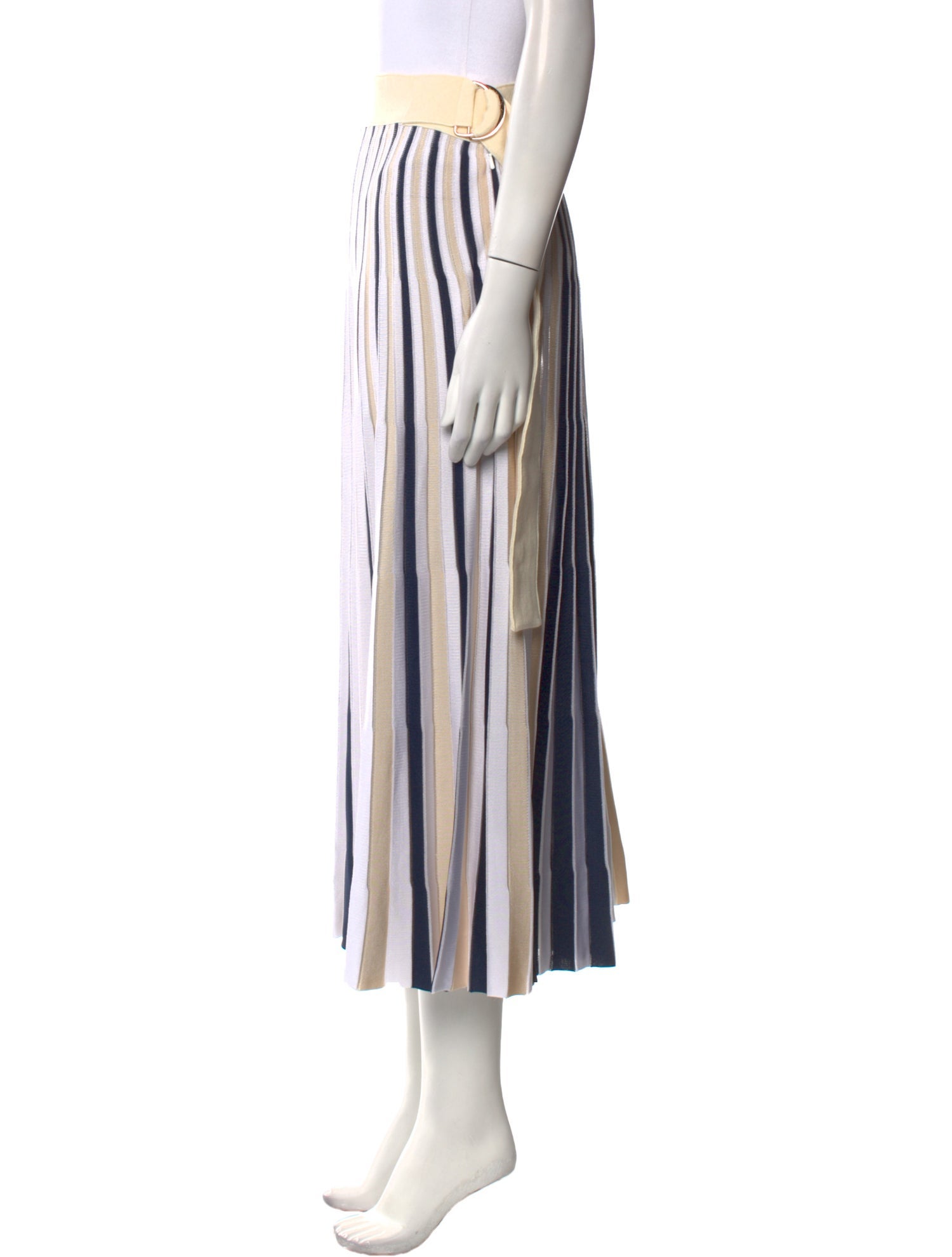 Cara Cara Striped Midi Length Skirt w/ Tags