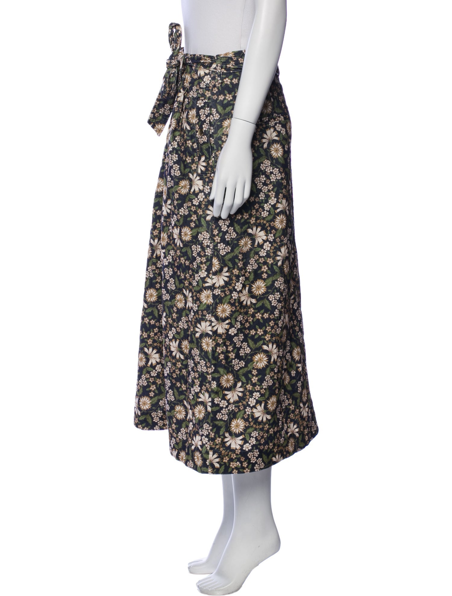 Cara Cara Floral Print Midi Length Skirt