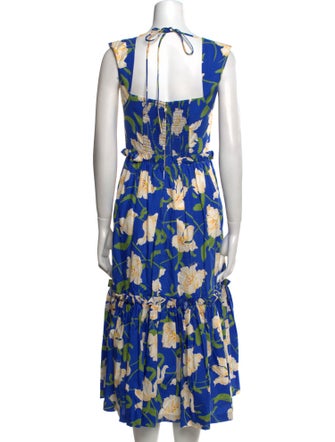 Cara Cara Floral Print Midi Length Dress