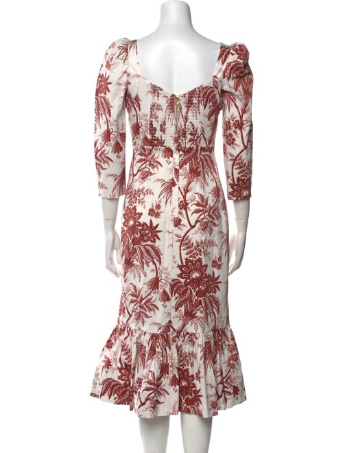 Cara Cara Floral Print Midi Length Dress