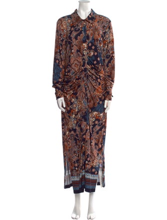 Cara Cara Paisley Print Long Dress