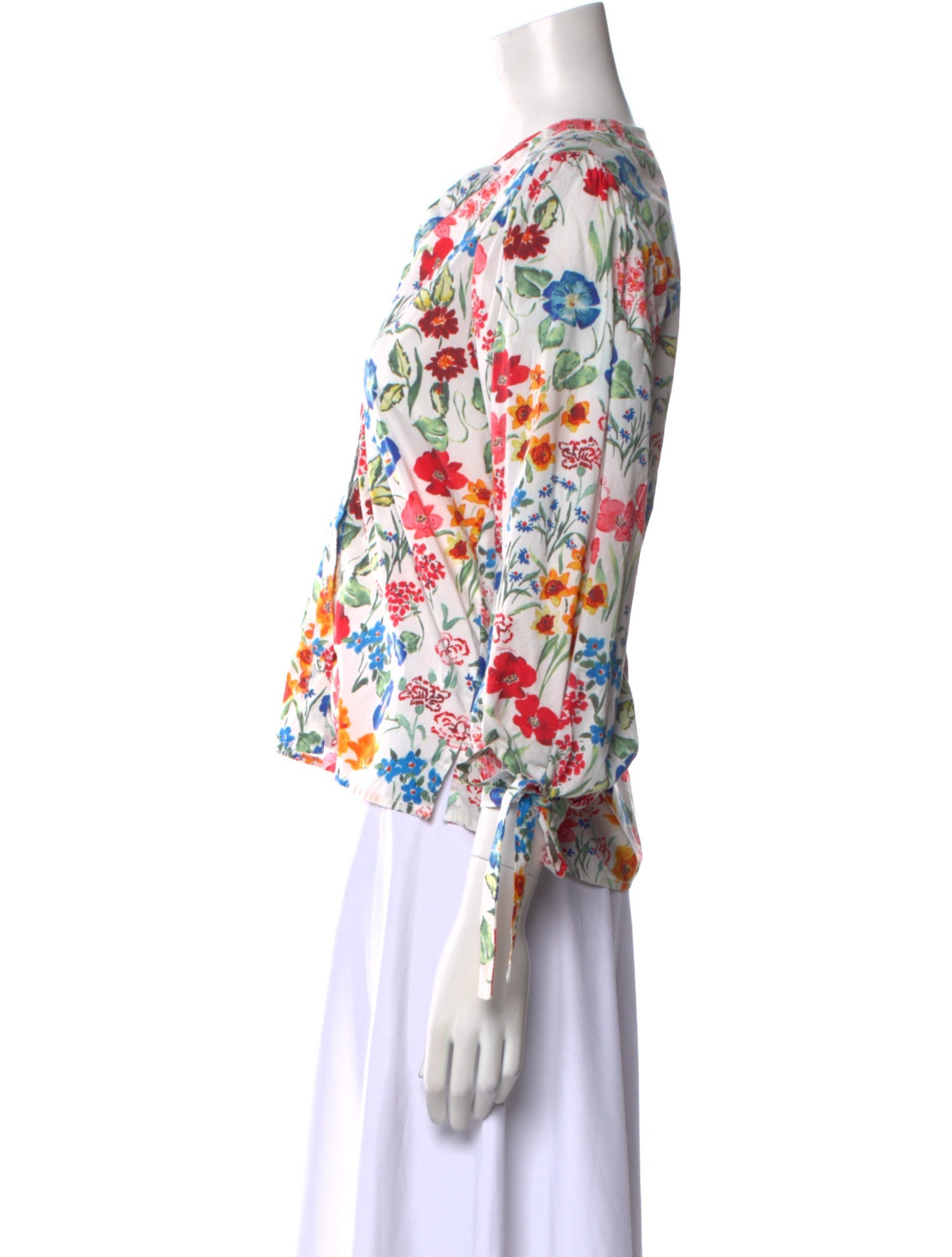 Cara Cara Floral Print V-Neck Blouse