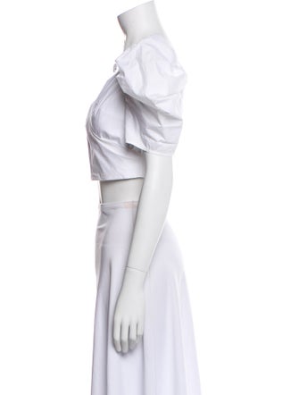 Cara Cara Off-The-Shoulder Short Sleeve Crop Top