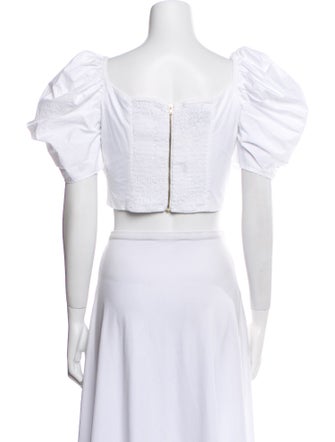 Cara Cara Off-The-Shoulder Short Sleeve Crop Top