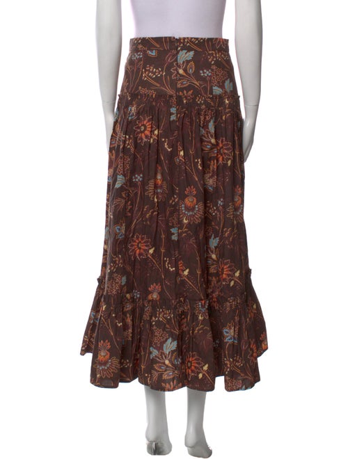 Cara Cara Floral Print Midi Length Skirt