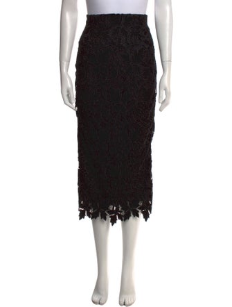 Cara Cara Lace Pattern Midi Length Skirt