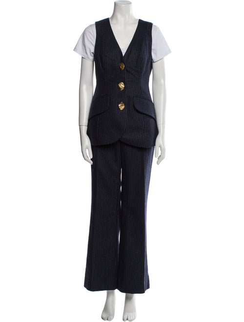 Cara Cara Wool Striped Pantsuit