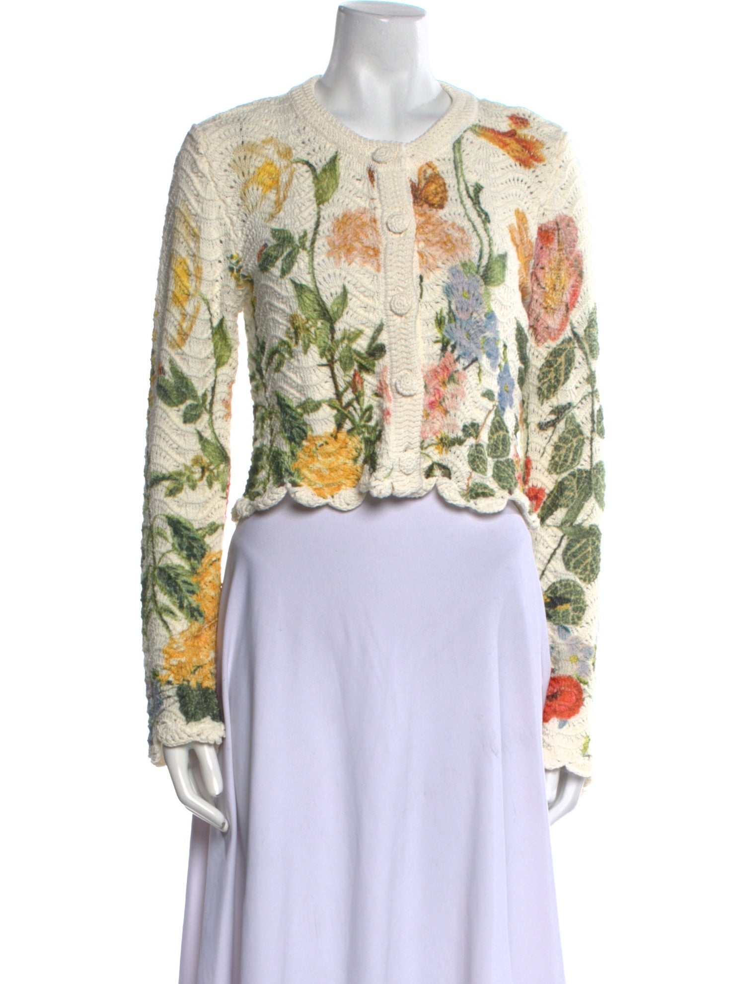 Cara Cara Floral Print Crew Neck Sweater w/ Tags