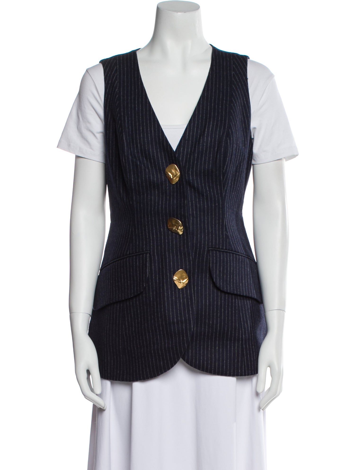 Cara Cara Wool Striped Vest w/ Tags