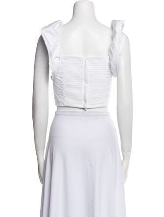 Cara Cara Square Neckline Sleeveless Crop Top