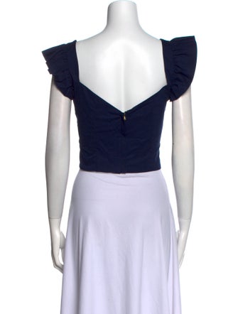 Cara Cara Square Neckline Sleeveless Crop Top