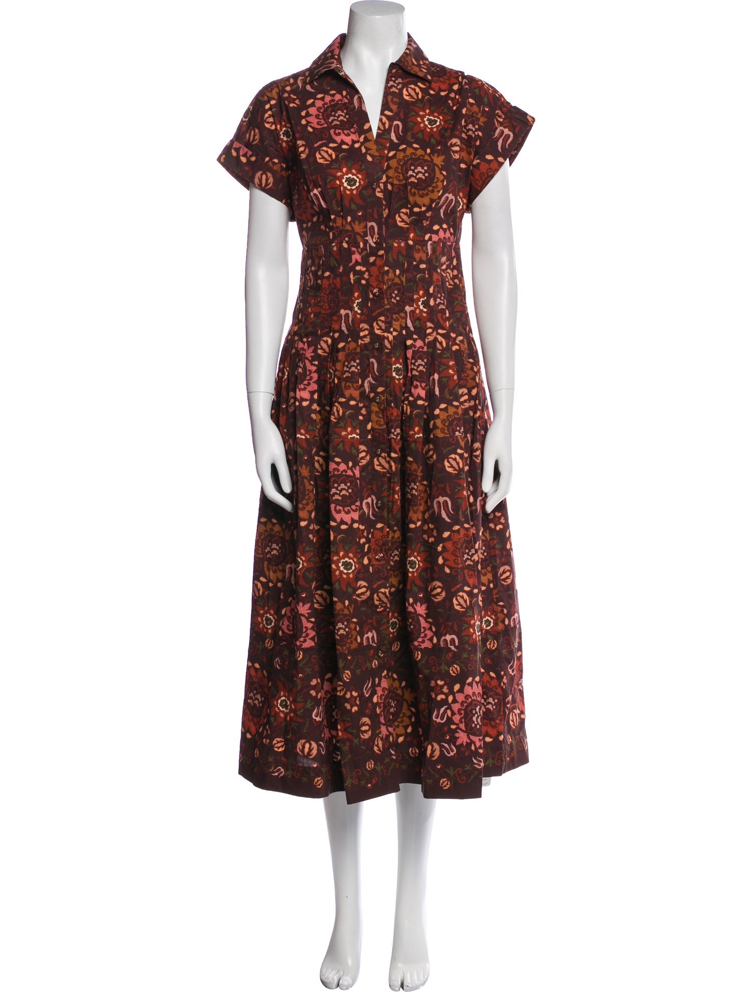 Cara Cara Floral Print Midi Length Dress w/ Tags