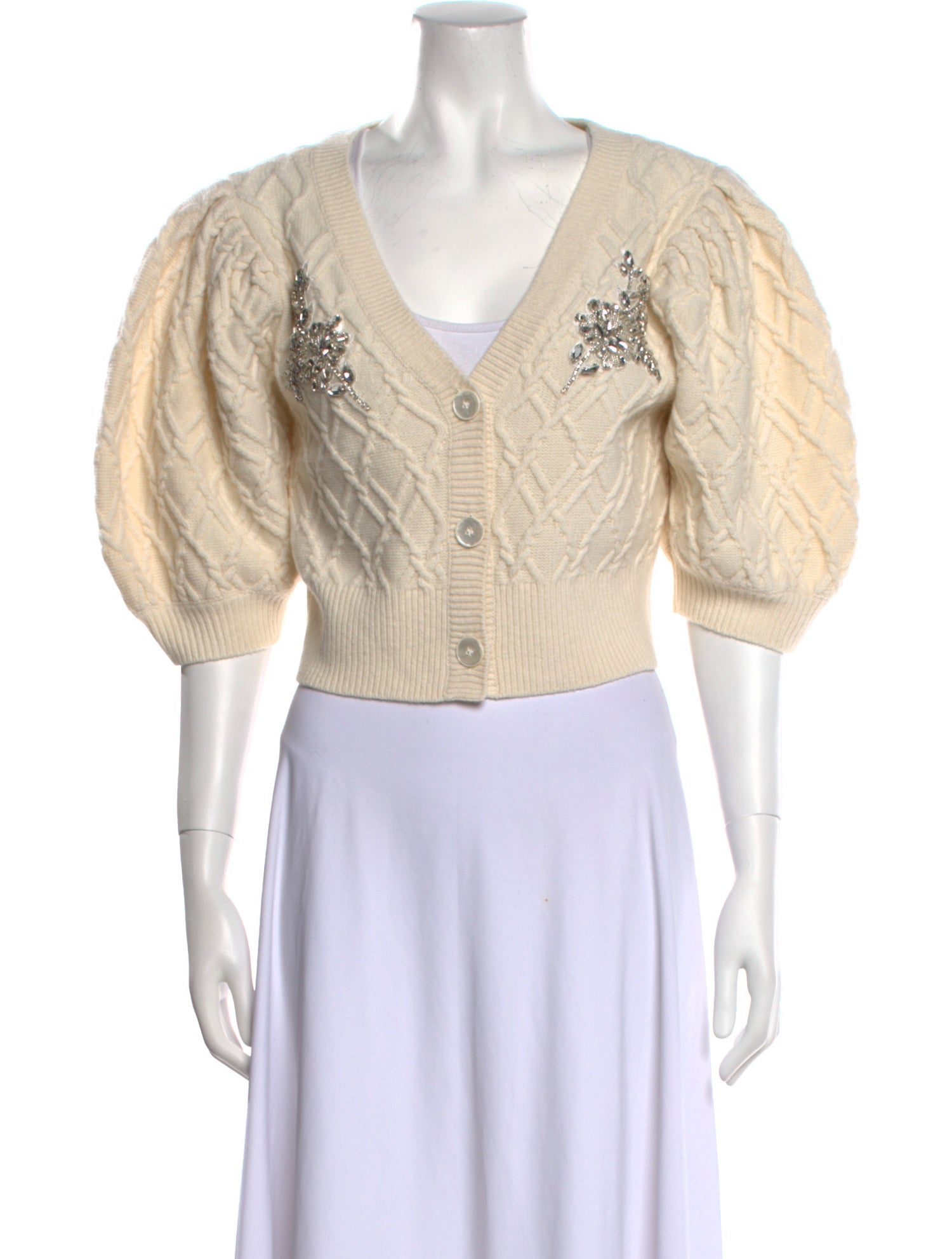 Cara Cara Wool V-Neck Crop Top w/ Tags