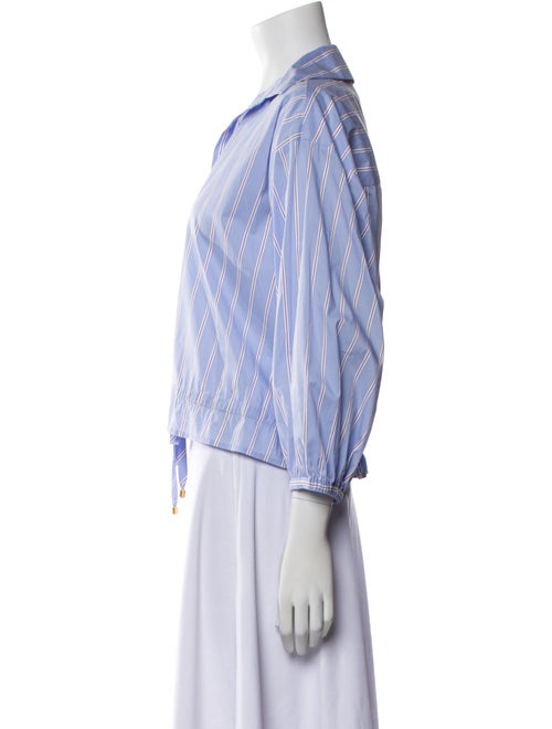 Cara Cara Striped V-Neck Crop Top