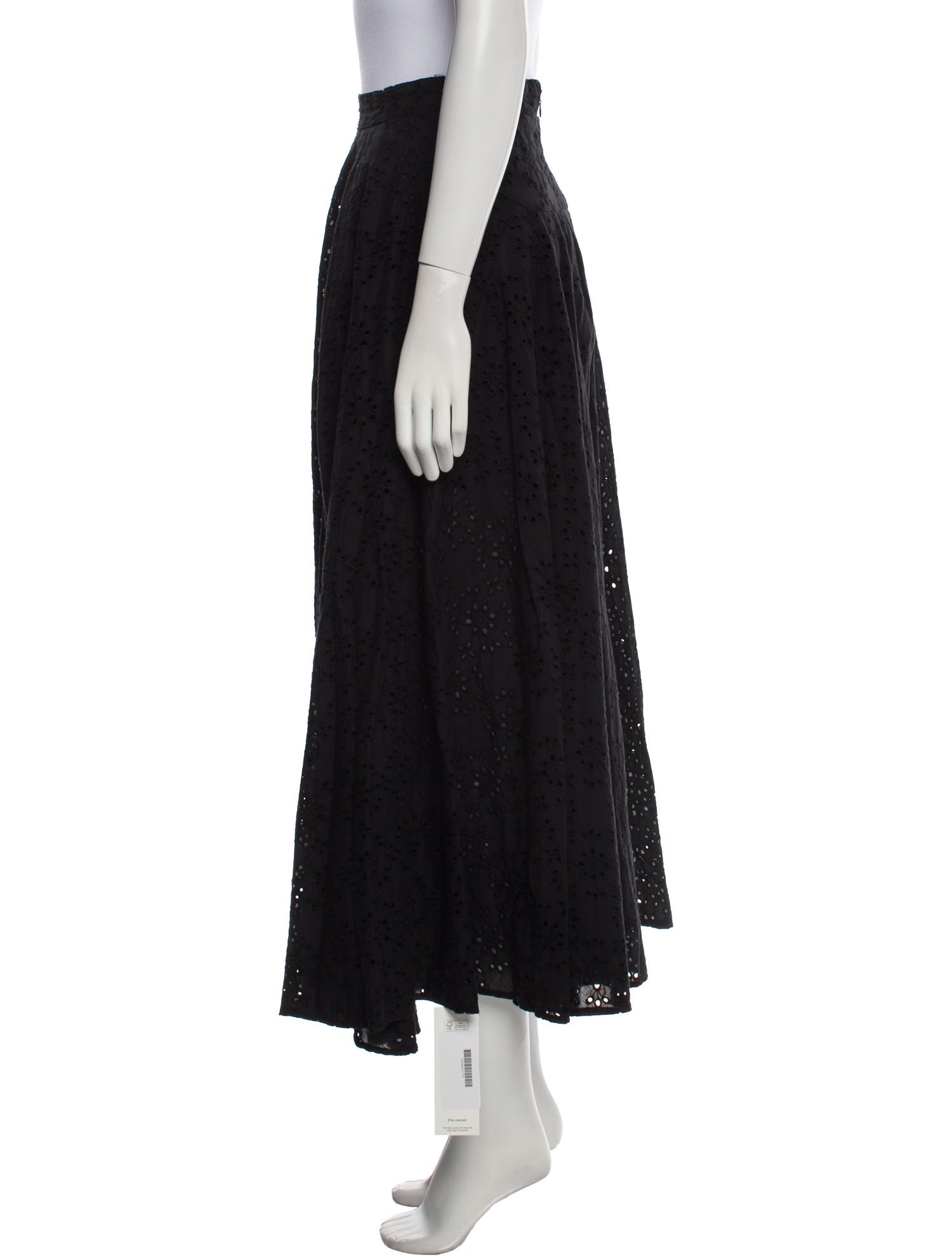 Cara Cara Eyelet Trim Midi Length Skirt