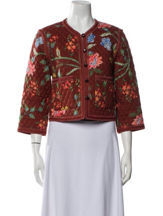 Cara Cara Floral Print Evening Jacket